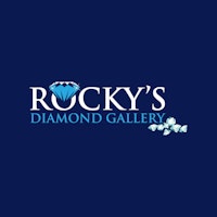 Rockys Diamond Gallery Custom Logo Design Opt3