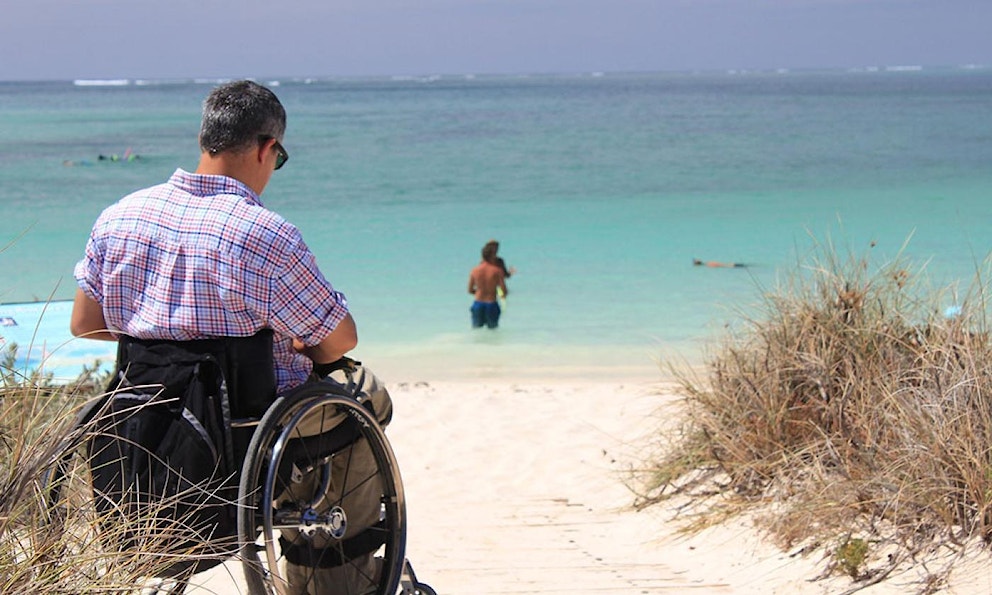 Wheelchair beach accessibility